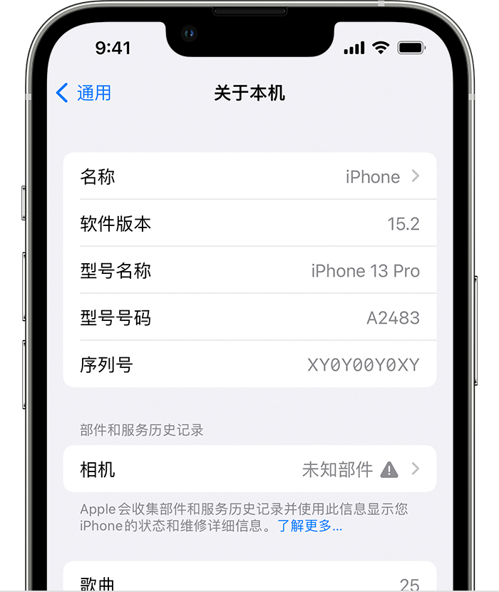 四方台苹果维修分享iPhone 出现提示相机“未知部件”是什么原因？ 